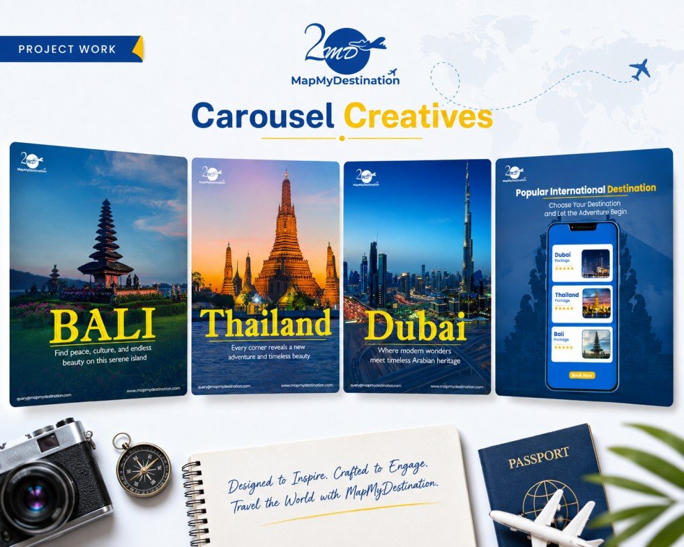 Travel campaign creative